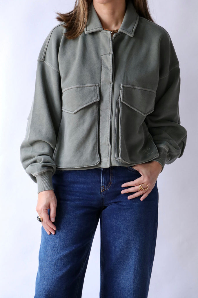 Closed Heritage Jacket in Faded Green Outerwear Closed 