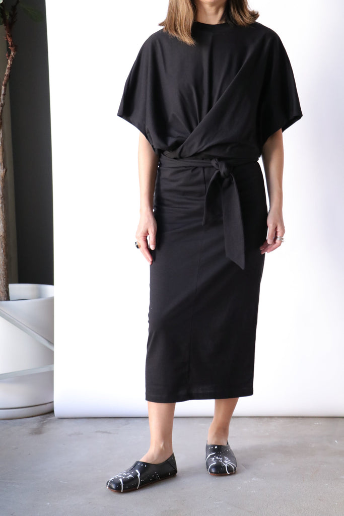 Closed Jersey Wrap Dress in Black Dresses Closed 