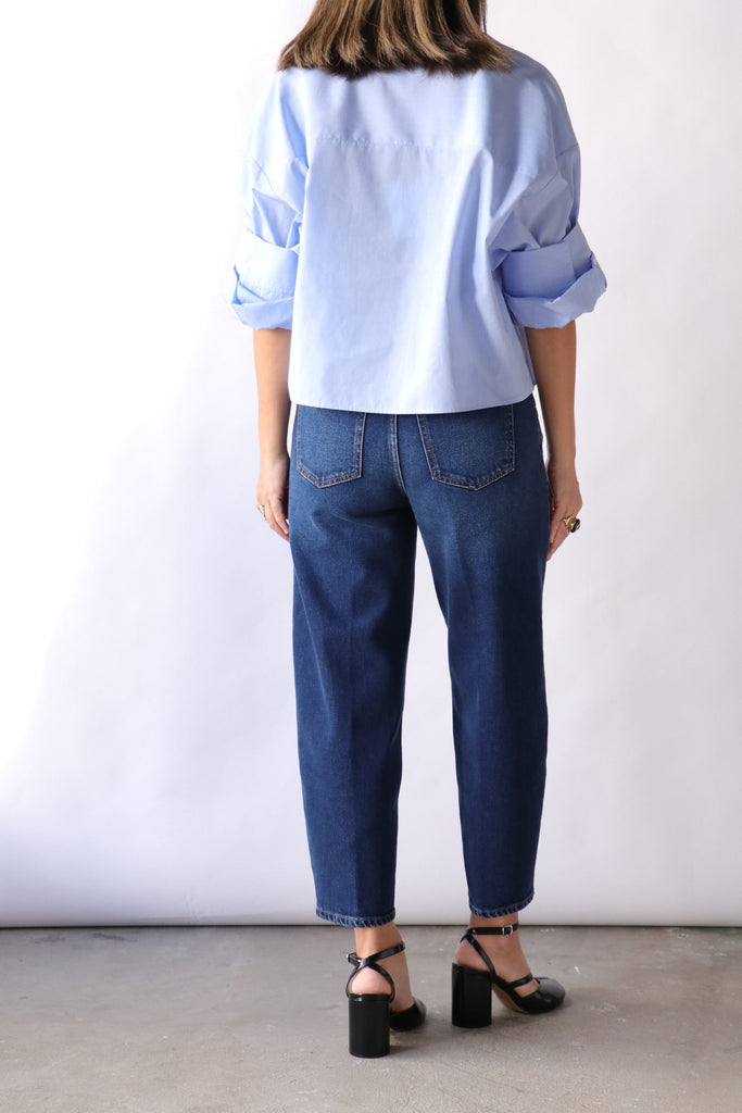 Closed Relaxed Jeans - Stover-X in Dark Blue Bottoms Closed 