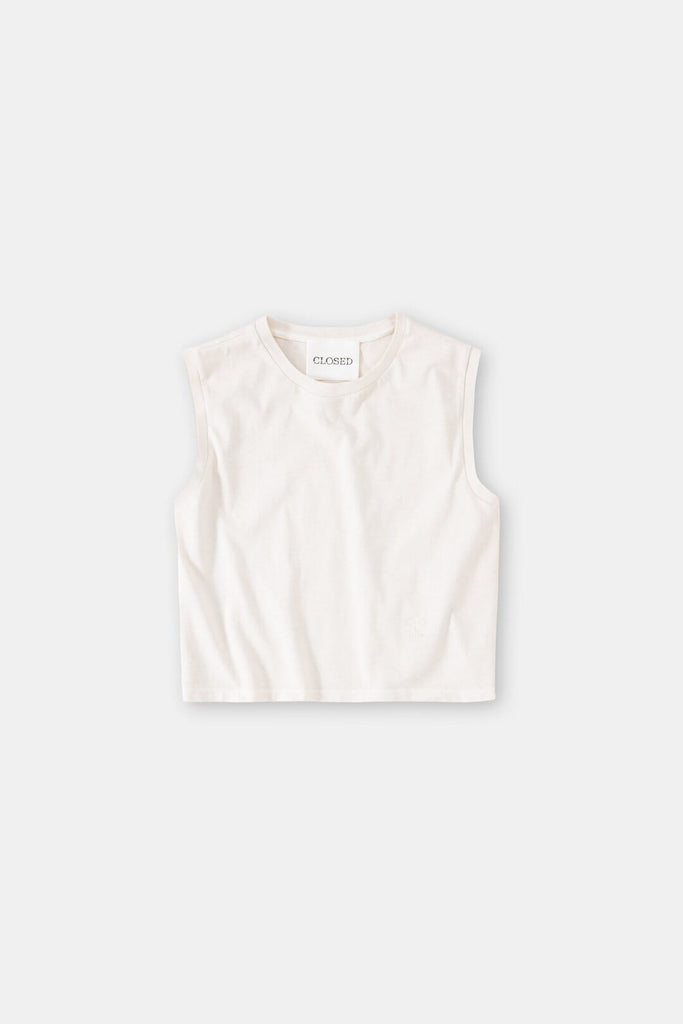 Closed Sleeveless Top in Limestone T-Shirts & Tanks Closed 