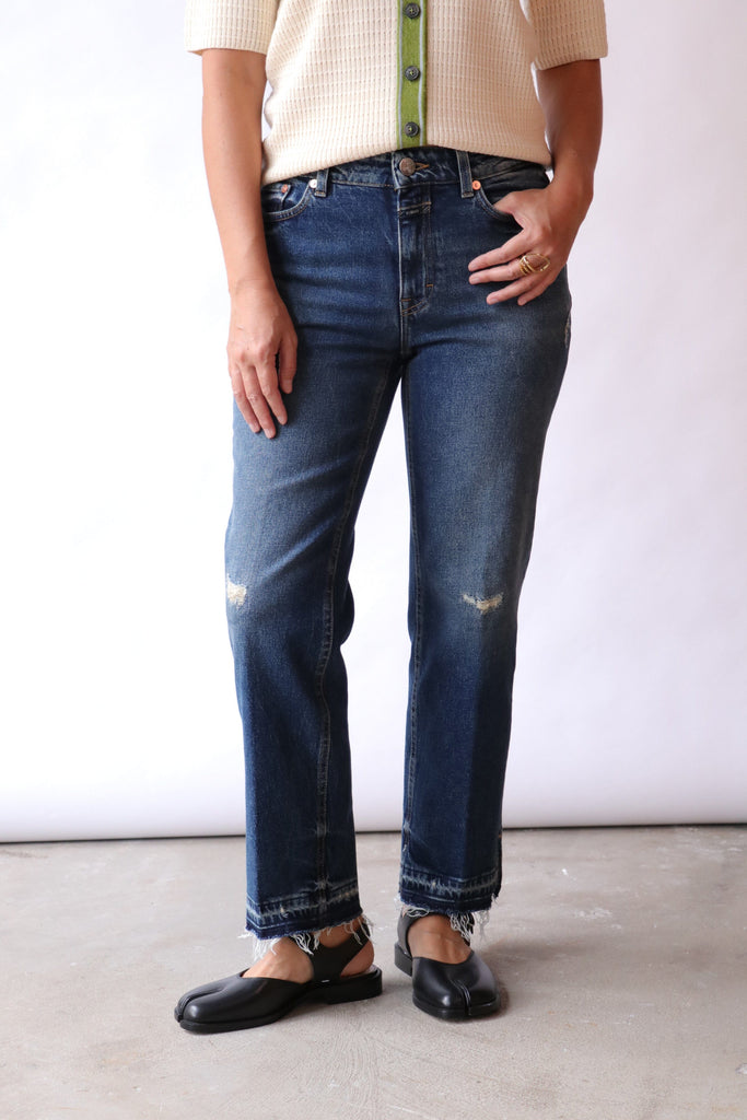 Closed Straight Jeans - Milo in Dark Blue Bottoms Closed 
