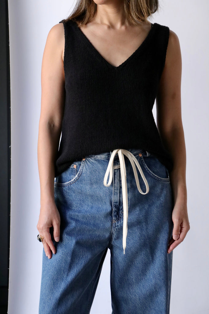 Closed Strap Top in Black tops-blouses Closed 