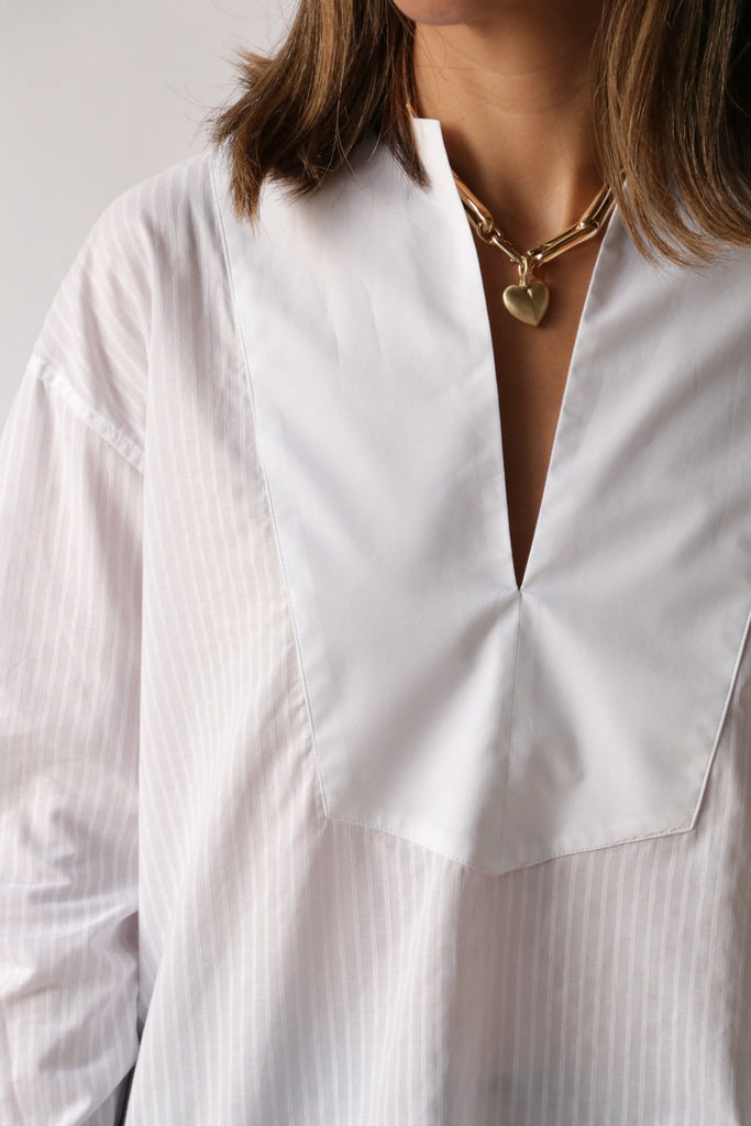 Closed Tunic Shirt in White tops-blouses Closed 