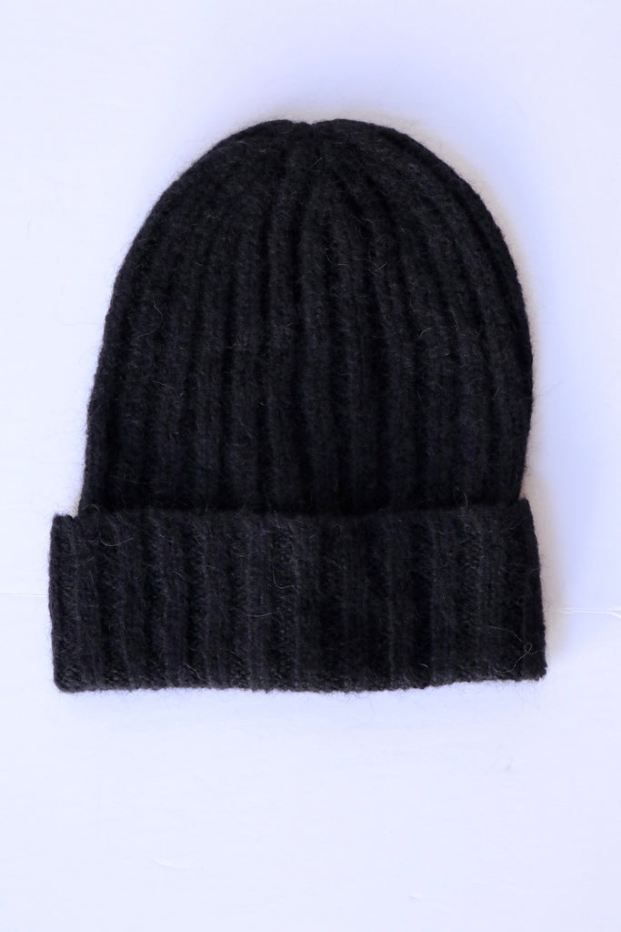 Cordera Baby Alpaca Beanie in Black Accessories Cordera 