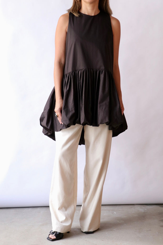 Cordera Balloon Mini Dress in Brown Dresses Cordera 