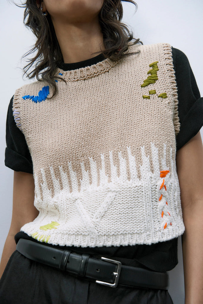 Cordera Cotton Embroidered Top in Multi tops-blouses Cordera 