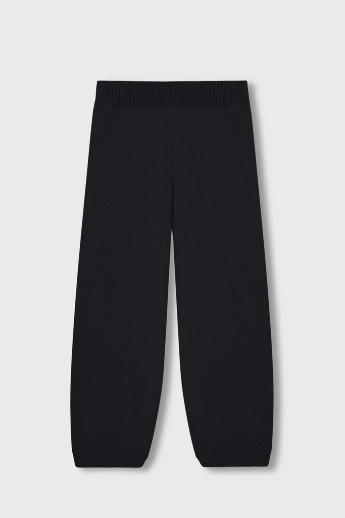 Cordera Cotton Knitted Pants in Black Bottoms Cordera 