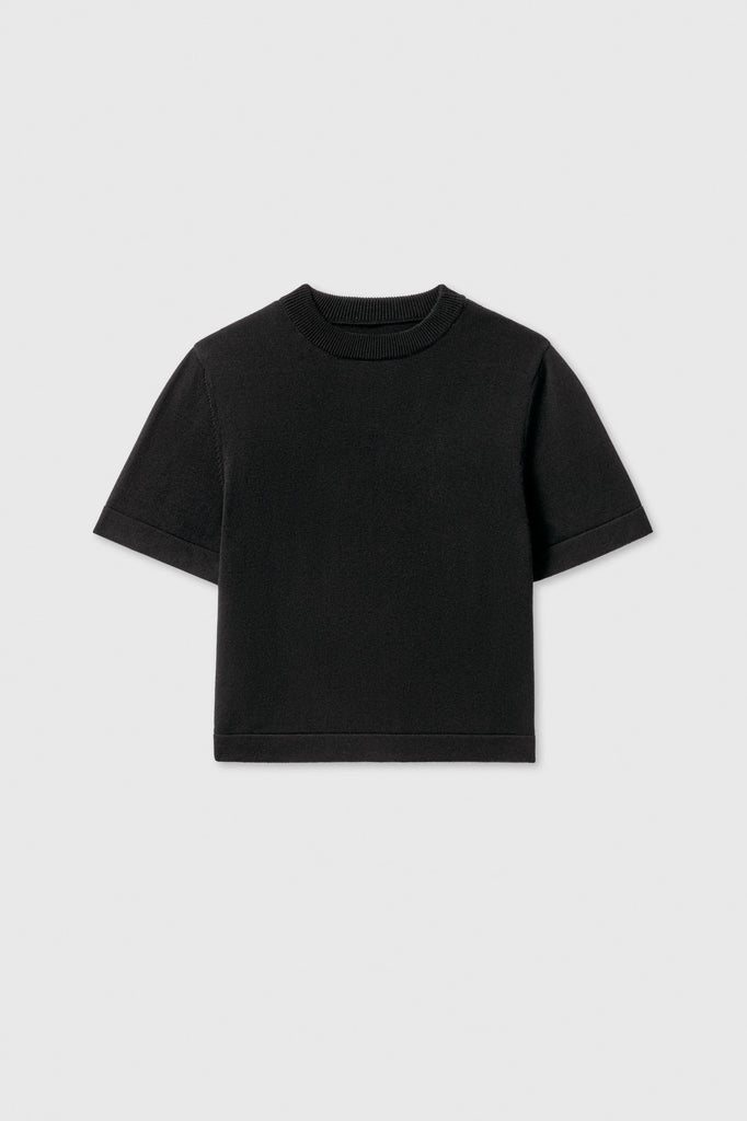 Cordera Cotton T-Shirt in Black T-Shirts & Tanks Cordera 