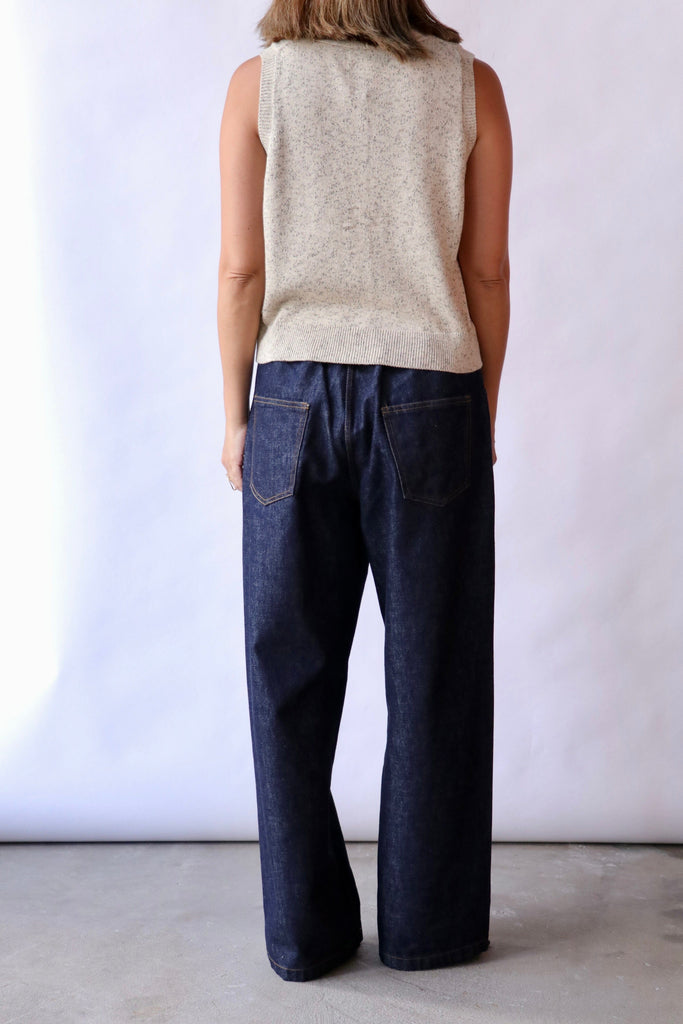 Cordera Denim Straight Pants in Indigo Bottoms Cordera 