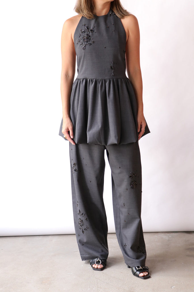 Cordera Halter Dress in Grey Dresses Cordera 