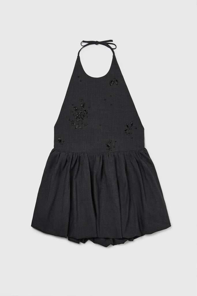 Cordera Halter Dress in Grey Dresses Cordera 