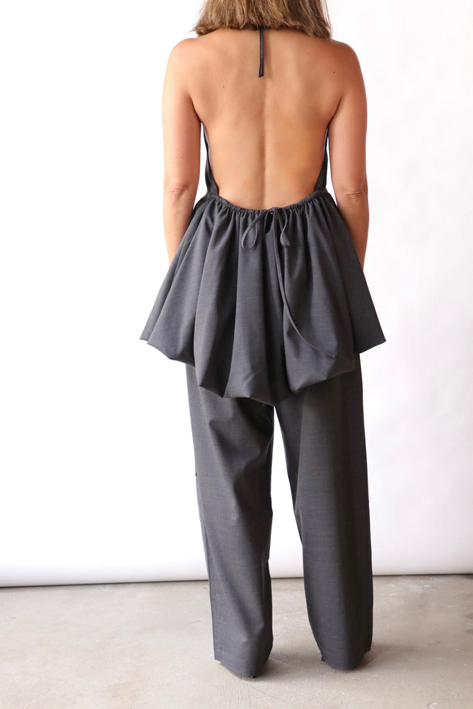 Cordera Halter Dress in Grey Dresses Cordera 