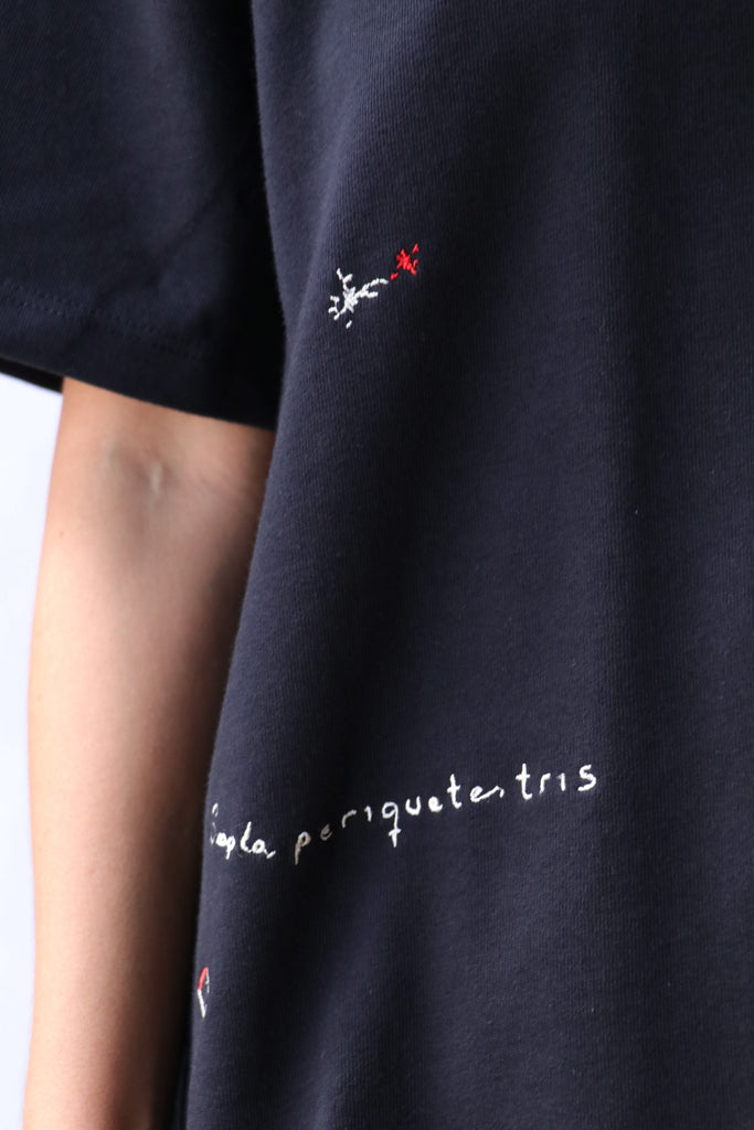 Cordera Istante Embroidered T-Shirt in Black T-Shirts & Tanks Cordera 
