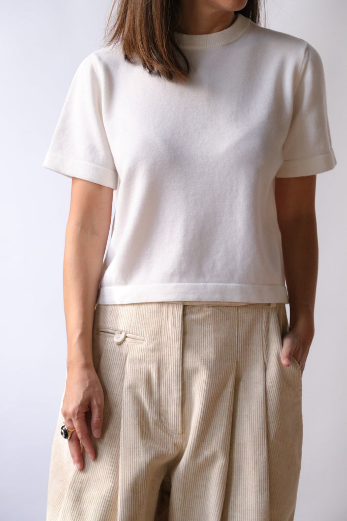 Cordera Merino Wool T-shirt in White T-Shirts & Tanks Cordera 
