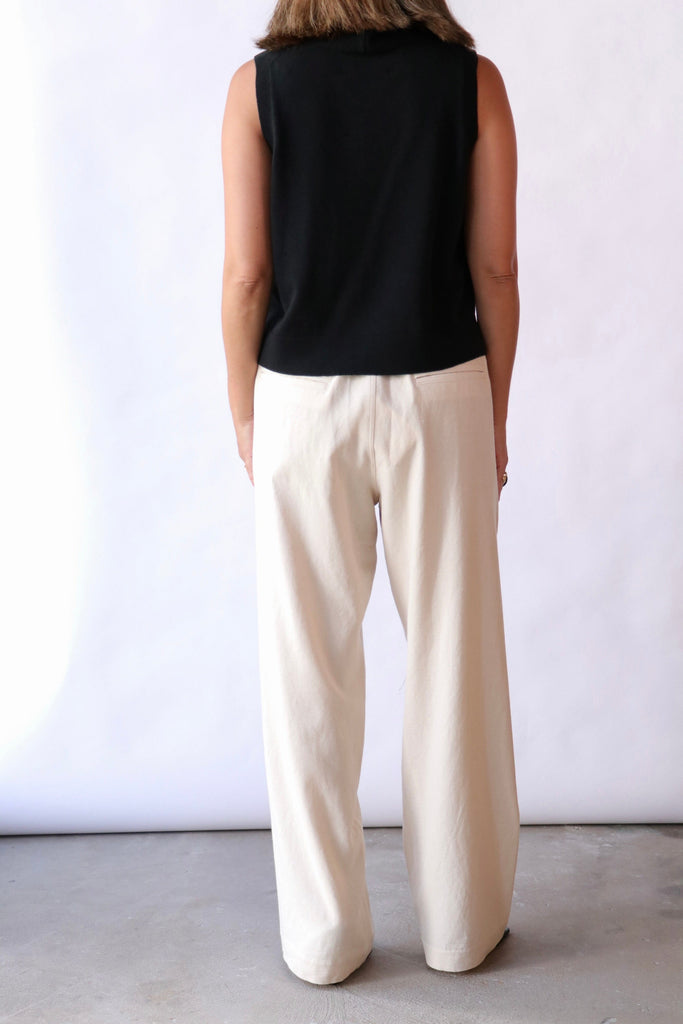 Cordera Merino Wool Waistcoat in Black tops-blouses Cordera 
