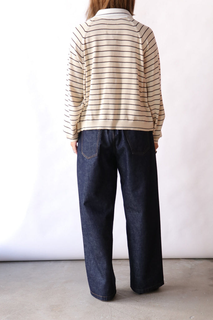 Cordera Organic Cotton Striped Polo tops-blouses Cordera 