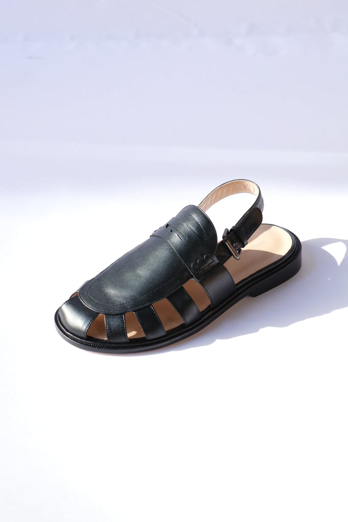 Cordera Slingback Loafers in Black Shoes Cordera 