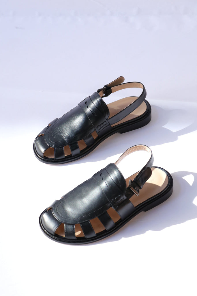 Cordera Slingback Loafers in Black Shoes Cordera 