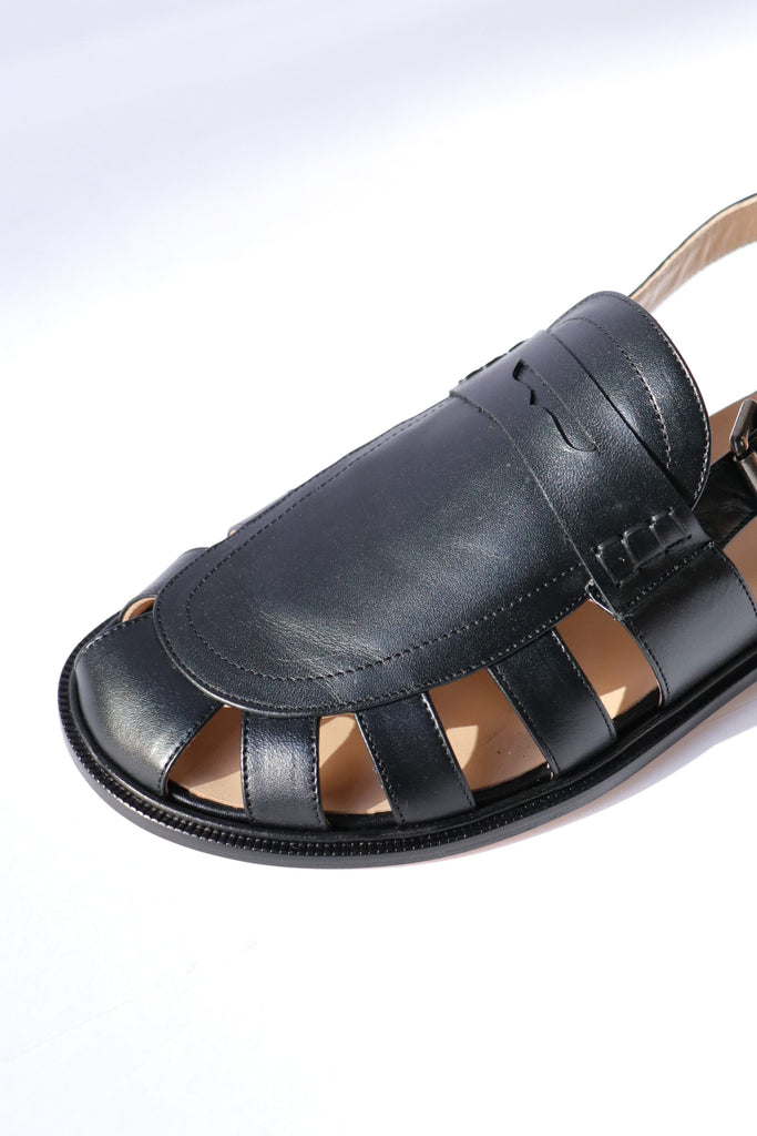 Cordera Slingback Loafers in Black Shoes Cordera 