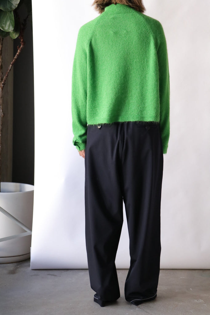 Cordera Suri Polo Sweater in Bright Green Knitwear Cordera 