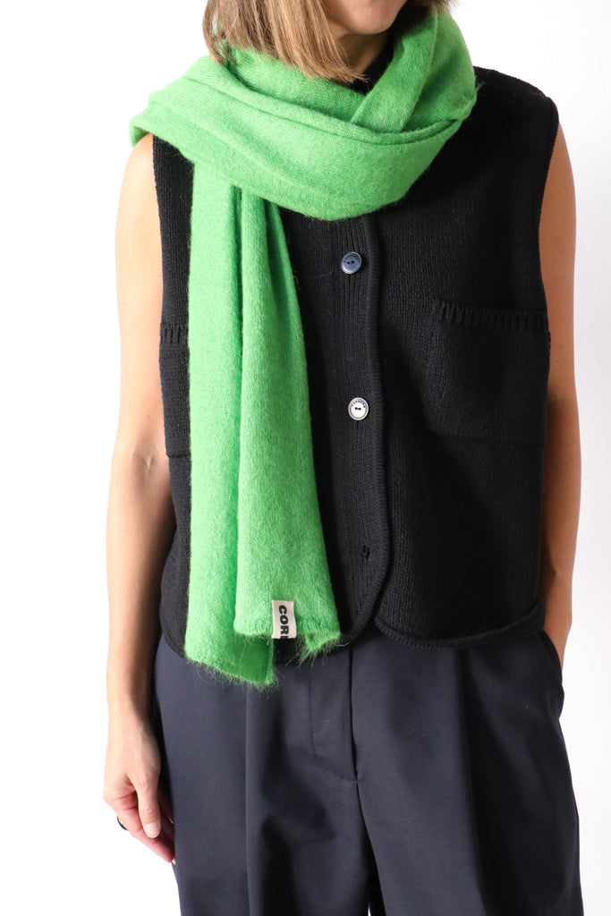 Cordera Suri Scarf in Bright Green Accessories Cordera 