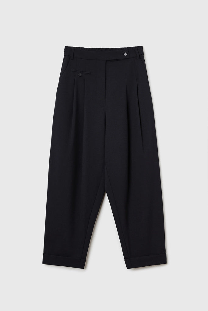 Cordera Tailoring Carrot Pants in Night Bottoms Cordera 