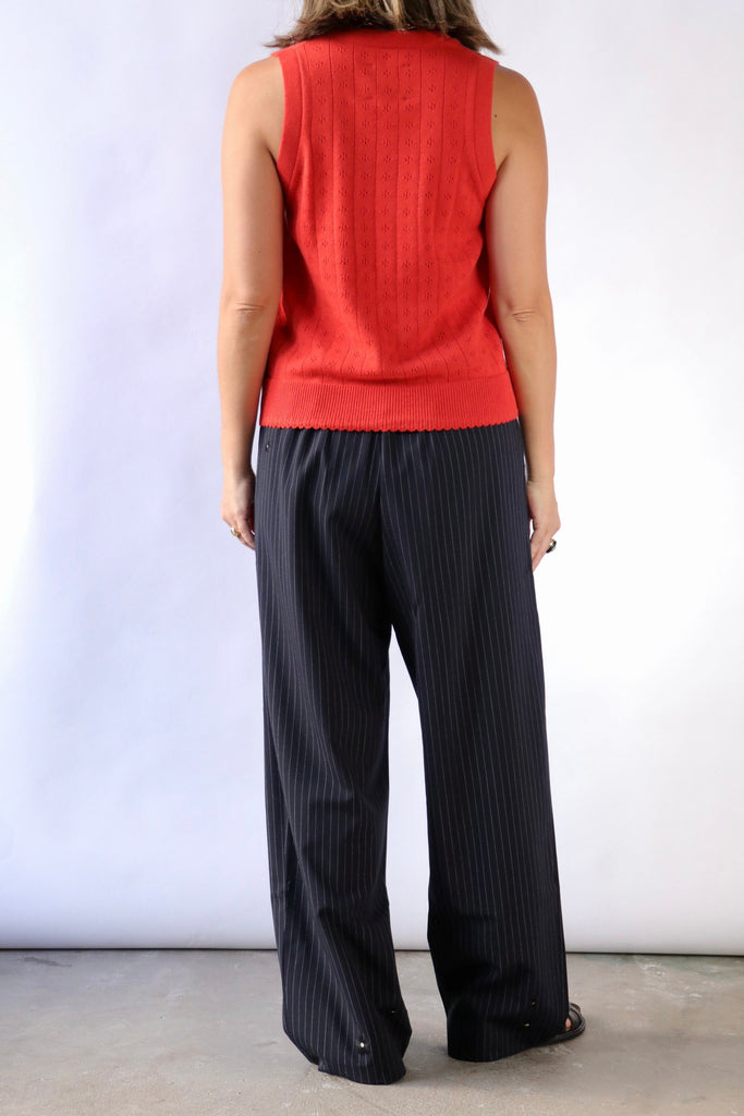 Cordera Tailoring Flower Pinstripe Pants Bottoms Cordera 