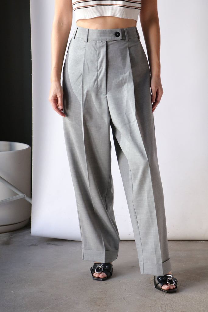 Cordera Tailoring Masculine Pants in Grey Bottoms Cordera 