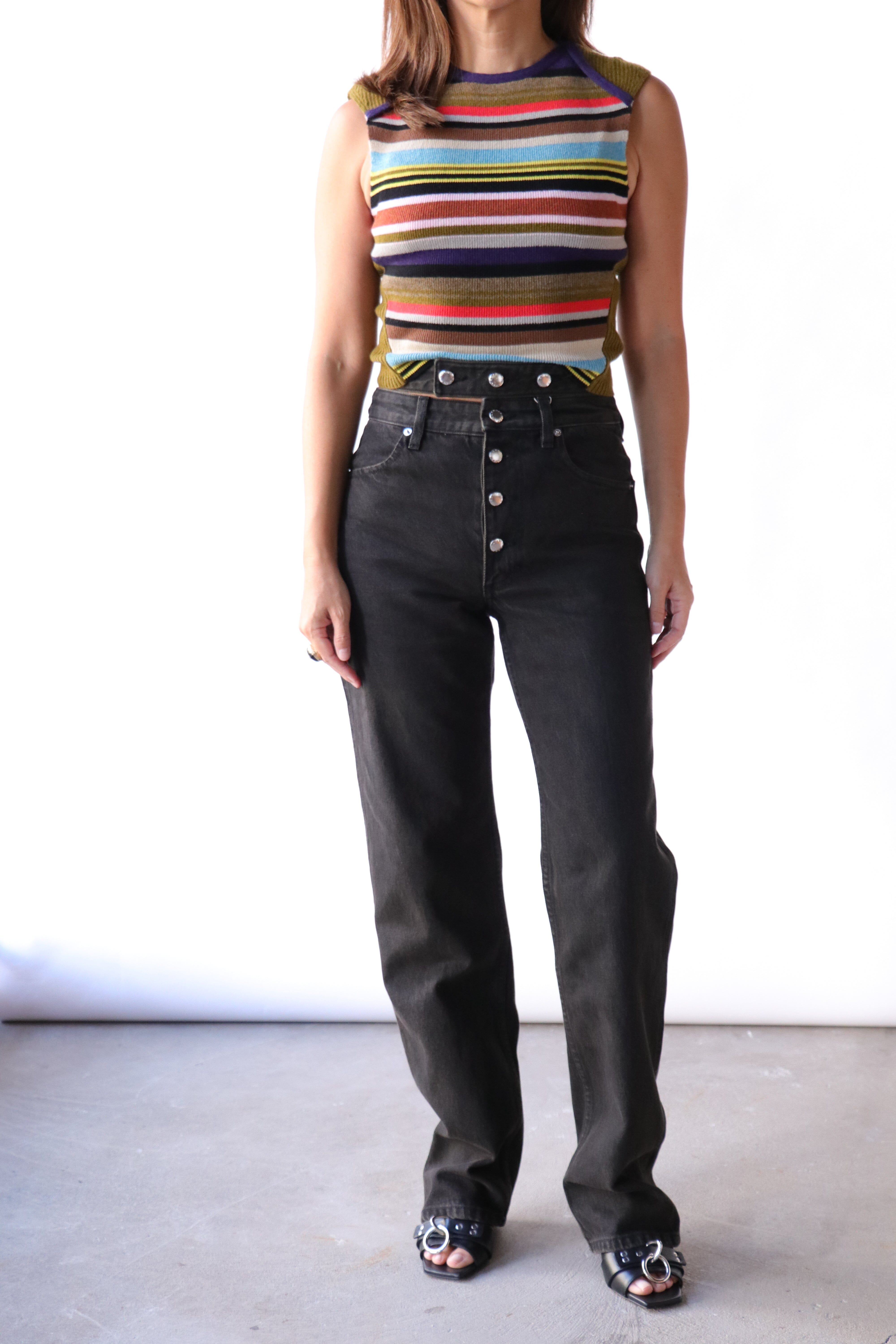 Eckhaus Latta Shadow Jean in Soot | WE ARE ICONIC