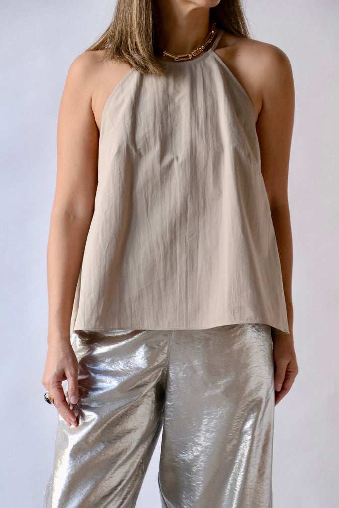 Fabiana Pagna Echo Top in Taupe tops-blouses Fabiana Pigna 