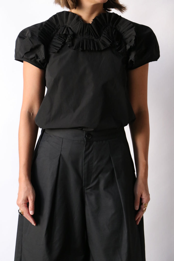 Fabiana Pigna Perla Blouse in Onyx tops-blouses Fabiana Pigna 