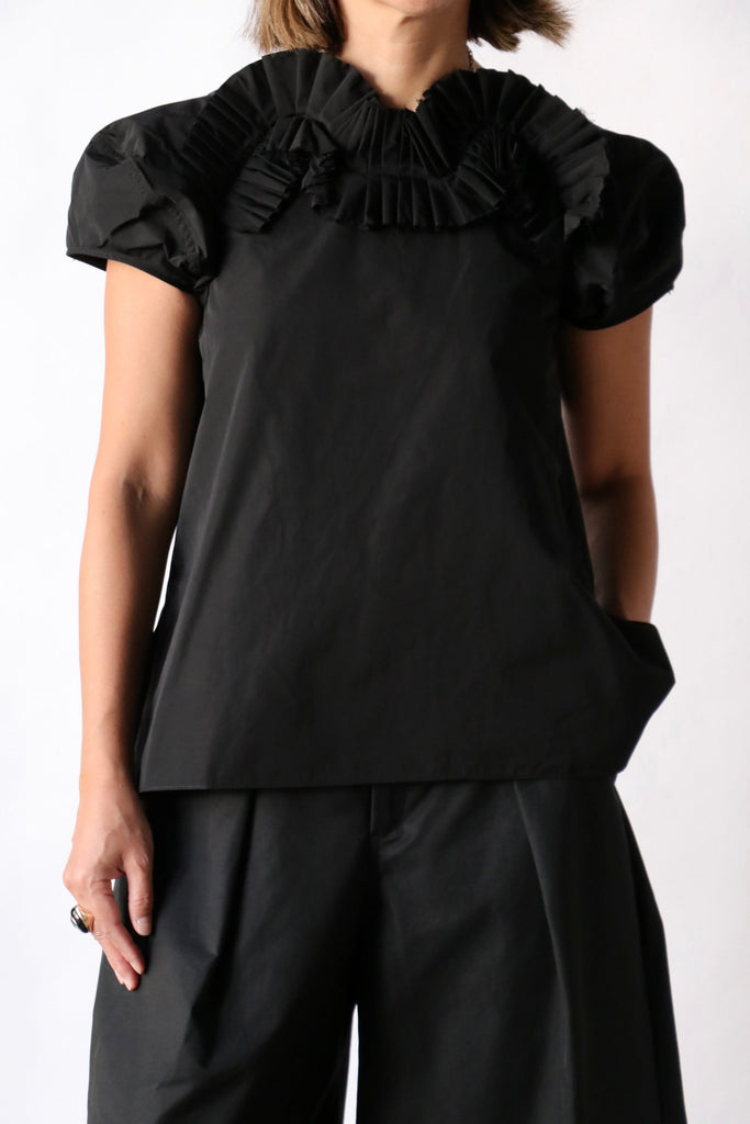 Fabiana Pigna Perla Blouse in Onyx tops-blouses Fabiana Pigna 