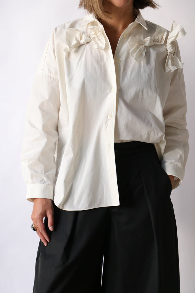 Fabiana Pigna Ybarra Blouse in Chalk tops-blouses Fabiana Pigna 