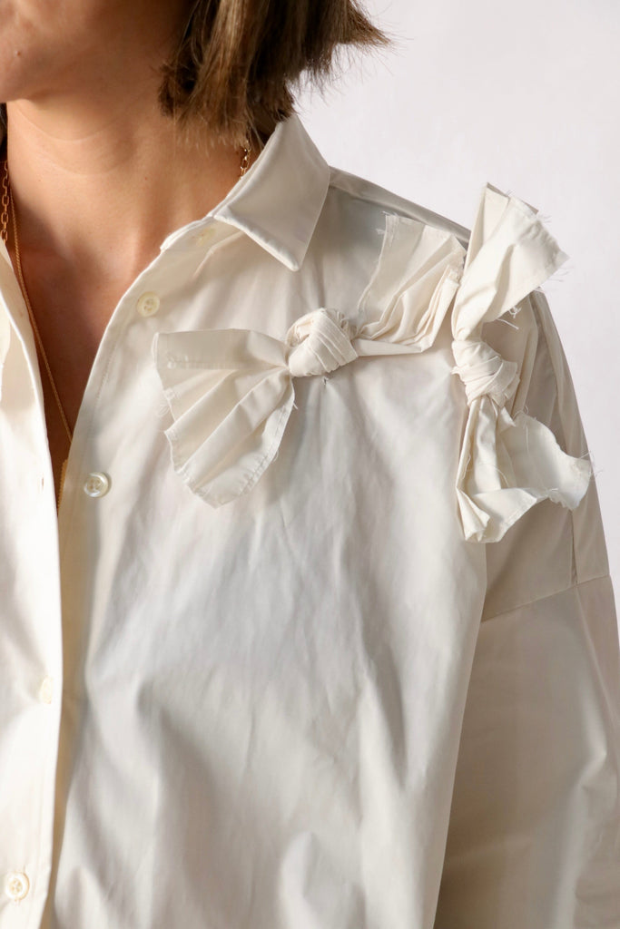 Fabiana Pigna Ybarra Blouse in Chalk tops-blouses Fabiana Pigna 