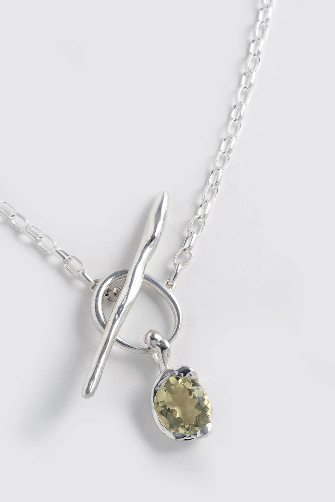 Faris Grand Necklace in Silver/Lemon Topaz Jewelry Faris 