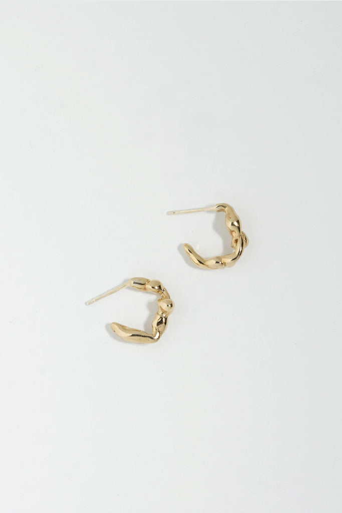 Faris Lava Hoop Small in Gold Jewelry Faris 