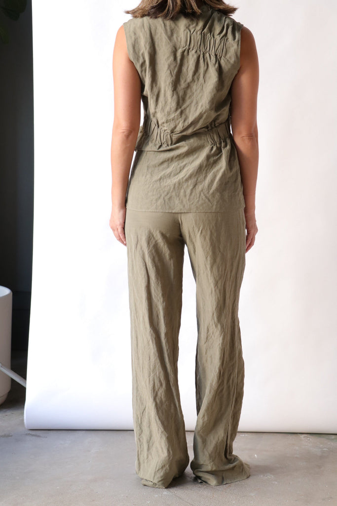 Gauchere Long Pants in Sage Bottoms Gauchere 