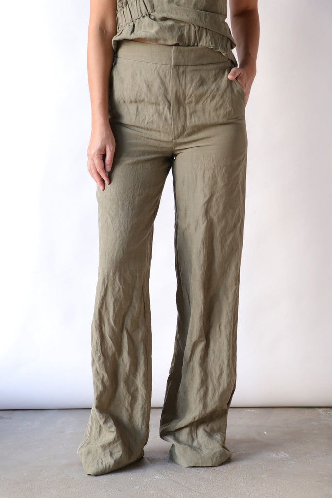 Gauchere Long Pants in Sage Bottoms Gauchere 