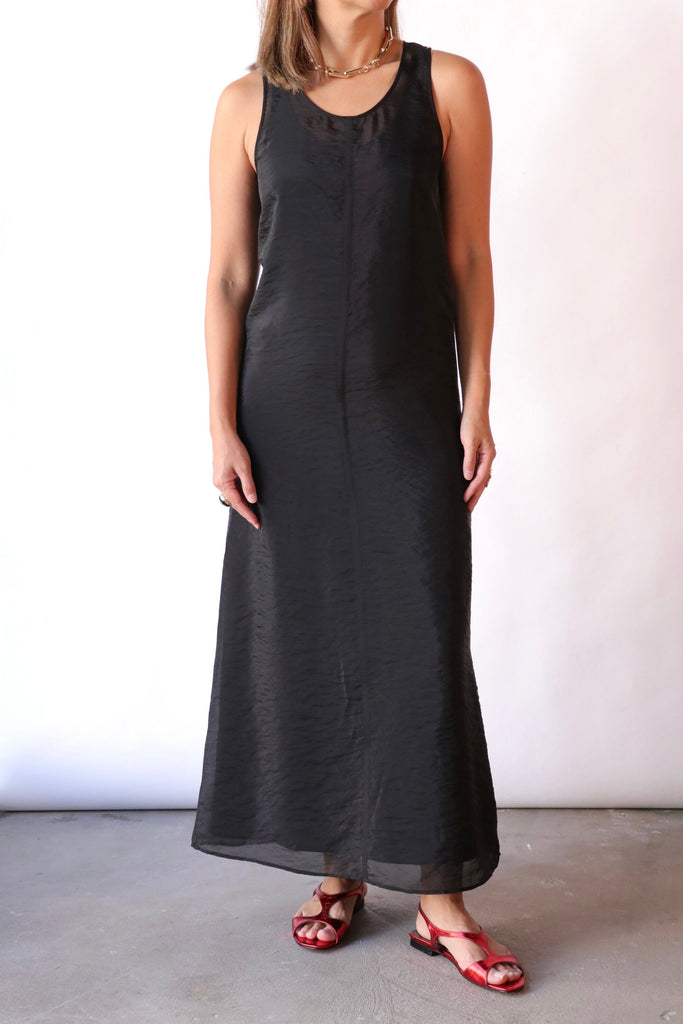 Gauchere Sleeveless A-Line Dress in Black Dresses Gauchere 