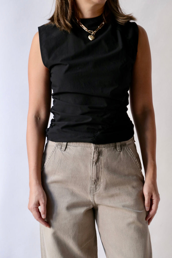 Gauchere Sleeveless Top in Black tops-blouses Gauchere 