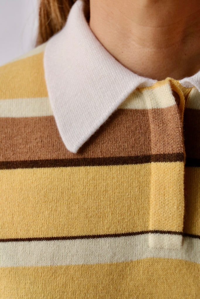 Guest in Residence Cropped Stripe Rugby in Sole Combo Knitwear Guest in Residence 