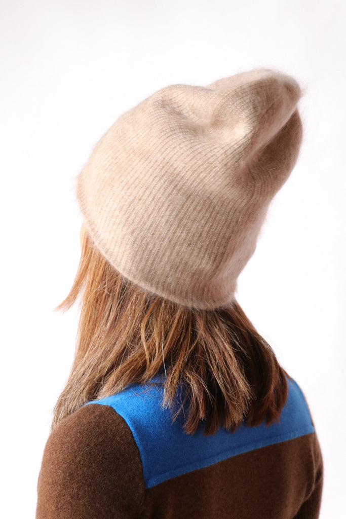 Guest in Residence Grizzly Reversible Hat in Taupe/Cream Accessories Guest in Residence 