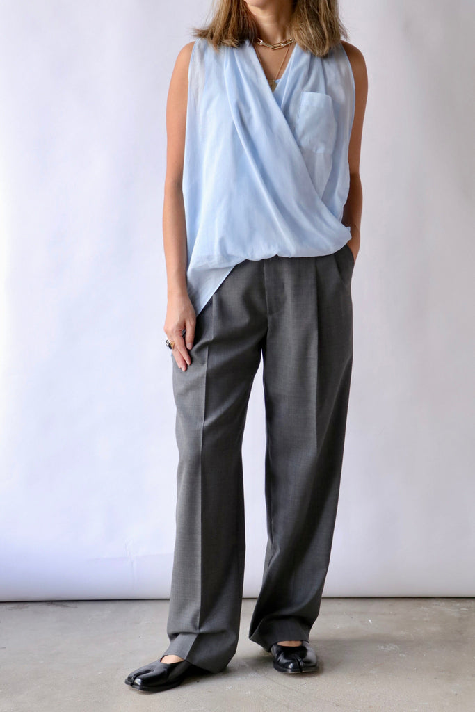 Hache Man Trouser in Grey Bottoms Hache 