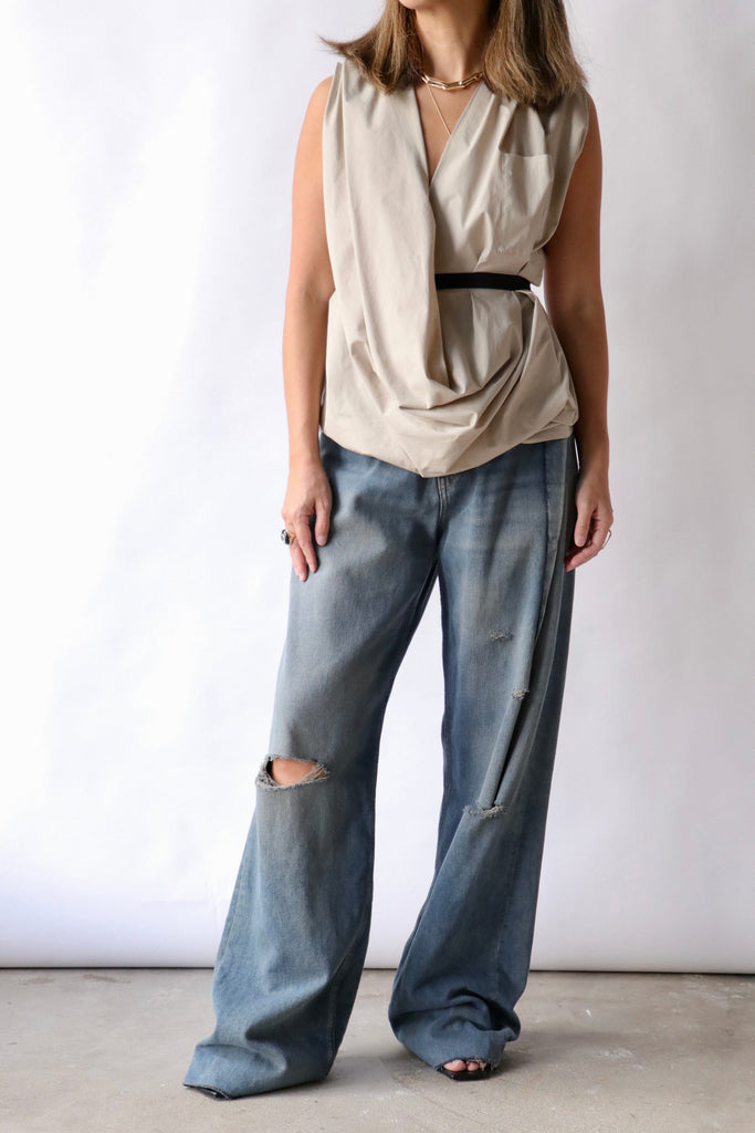 Hache Noto Blouse in Beige tops-blouses Hache 