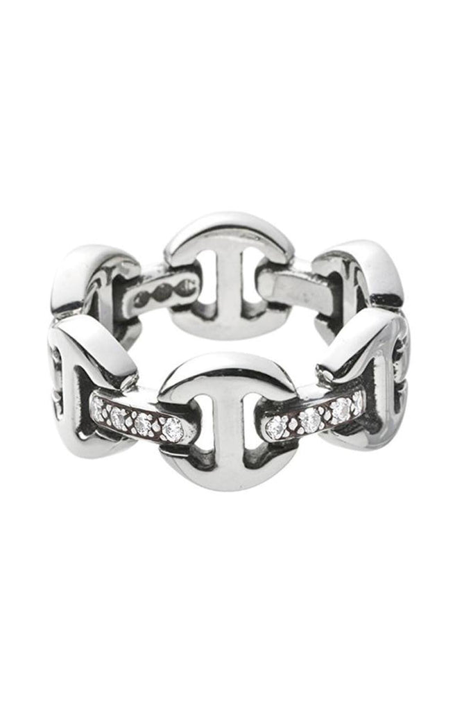 Hoorsenbuhs Brute Classic Tri-Link w/ White Diamonds Ring Jewelry Hoorsenbuhs 