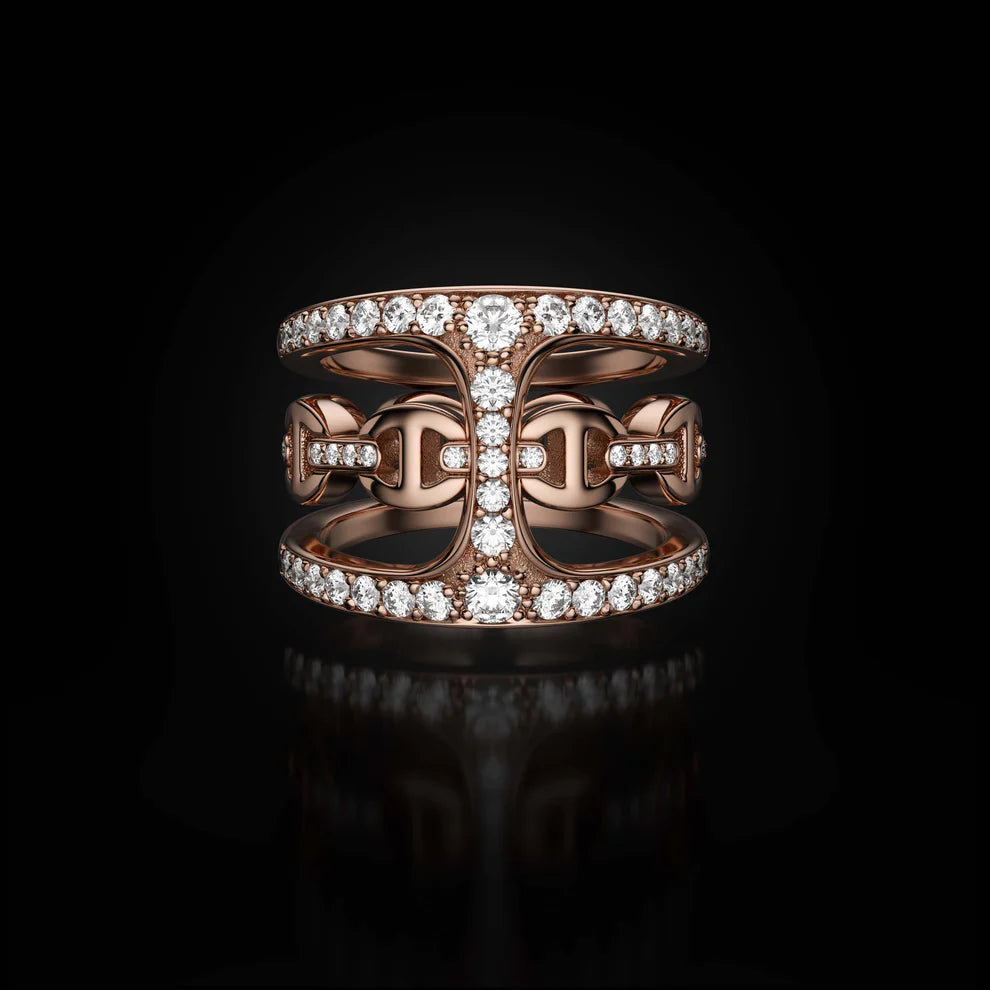 Hoorsenbuhs Dame Phantom Clique w/ White Diamonds Ring | WE ARE ICONIC