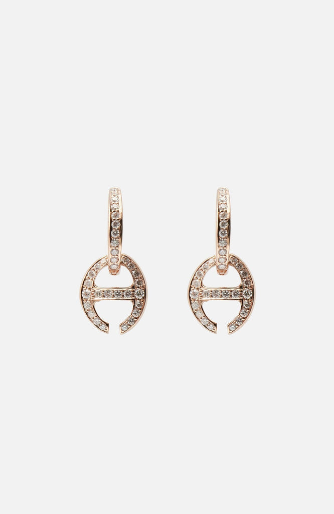 Hoorsenbuhs Klaasp Earrings in Rose Gold Jewelry Hoorsenbuhs 