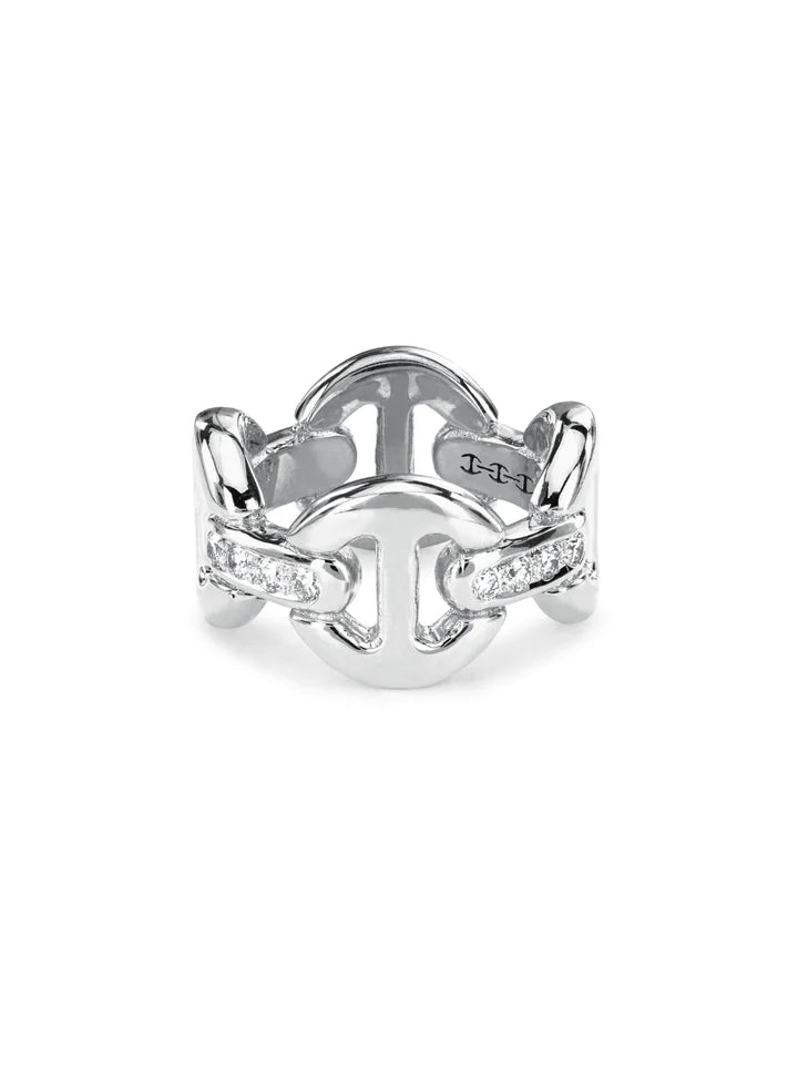 Hoorsenbuhs Quad Link w/ White Diamond Bridges Ring