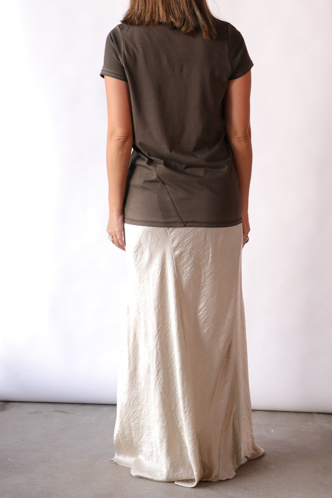 Lauren Manoogian Bias Baby Tee in Painted Barnwood T-Shirts & Tanks Lauren Manoogian 