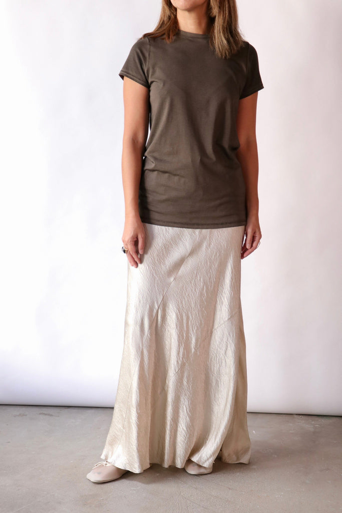 Lauren Manoogian Bias Baby Tee in Painted Barnwood T-Shirts & Tanks Lauren Manoogian 